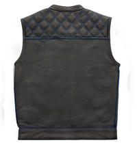 Thumbnail for Blue Checker Motorcycle Vest