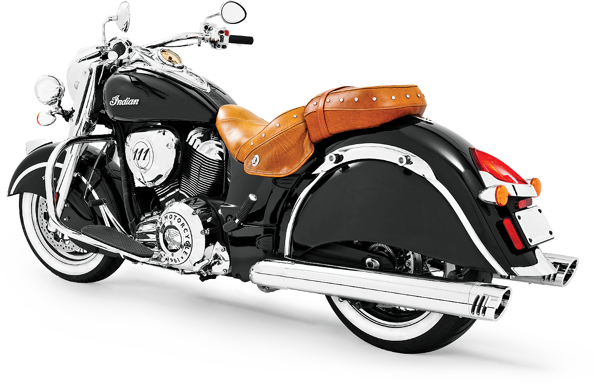 Racing Slip Ons 4" Chrome W/Chrome Tip Indian
