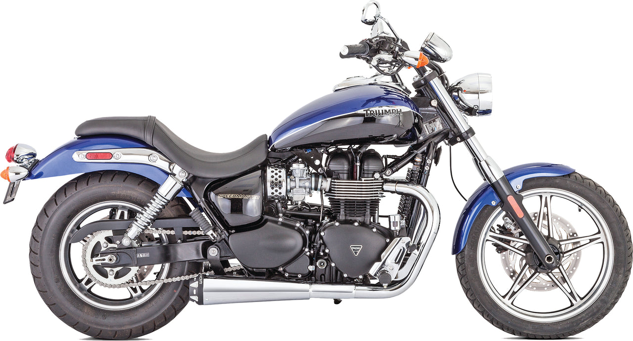 Outlaw Slip On Exhaust Chrome W/ Black Tip