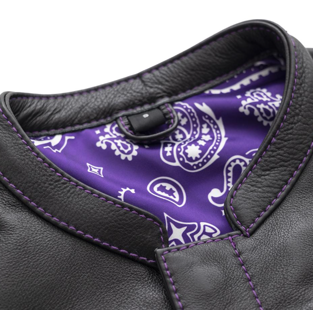 Freedom Riderz Purple Women's Motorcycle Vest