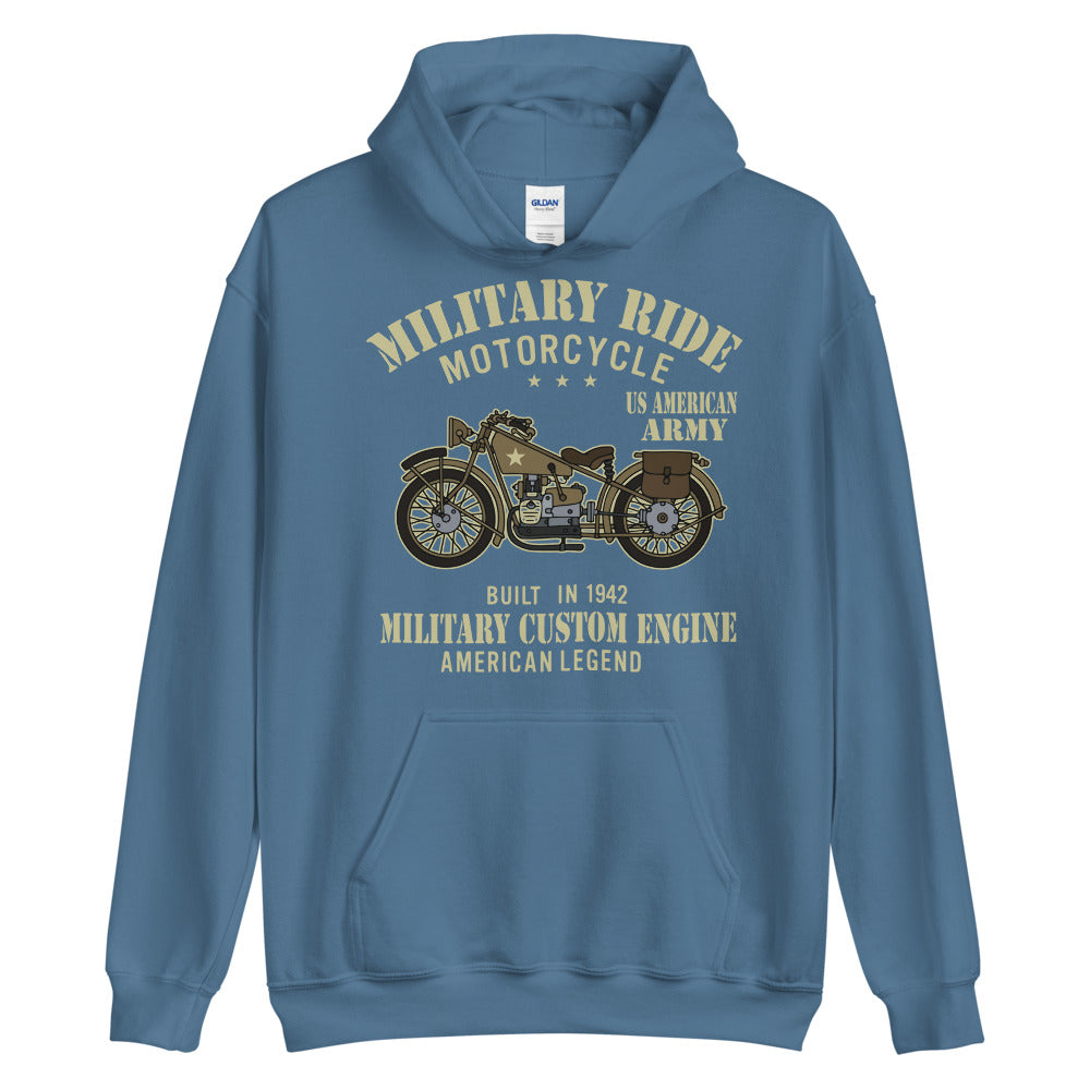 Military Ride Motorcycles Hoodie