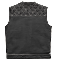 Thumbnail for White Checker Motorcycle Vest
